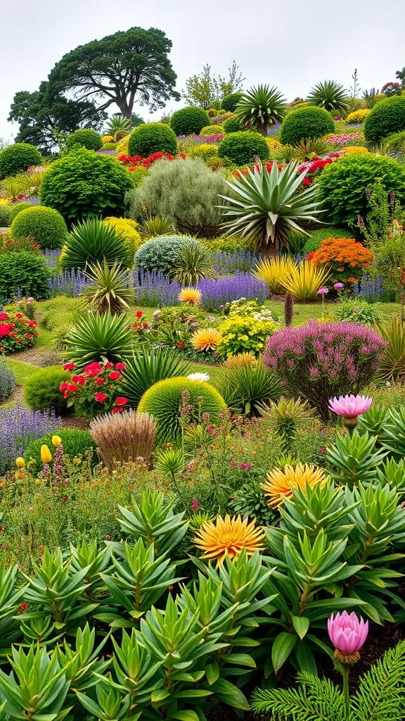 25+ Inspiring Hill Garden Ideas You Need to Try 12 A colorful hill garden featuring a variety of native plants.