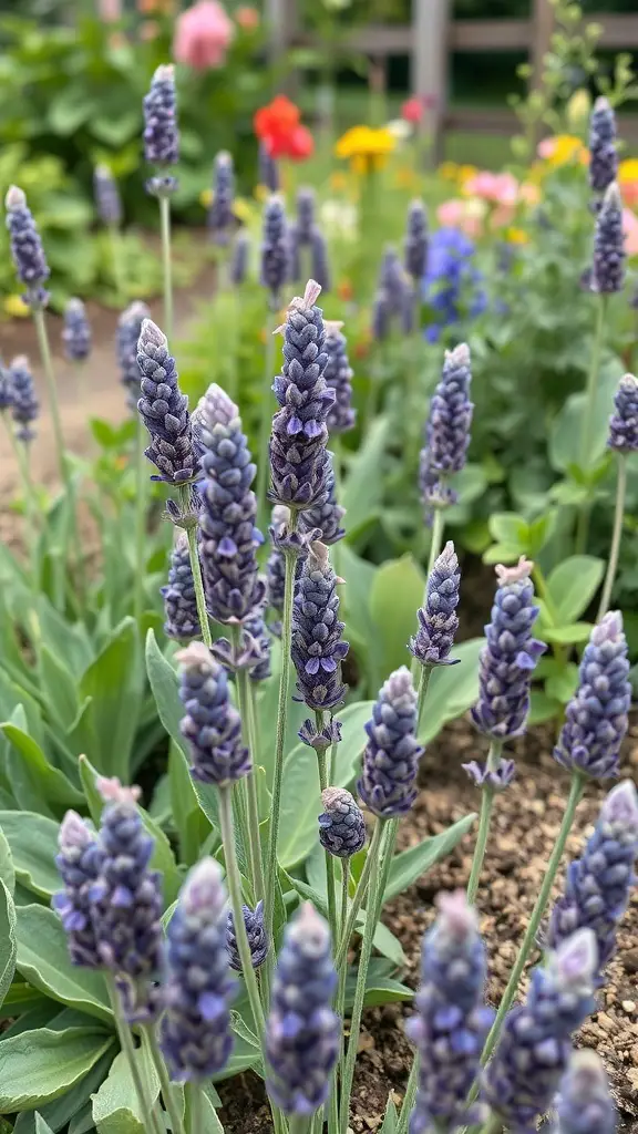 21+ Stunning Lavender and Hydrangea Landscaping Ideas to Transform Your Garden 15 Lavender plants with purple blooms in a garden setting