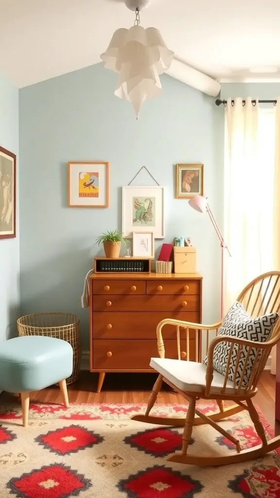 37+ Vintage Kids Room Ideas to Inspire Your Decor 8 A colorful display of vintage toys in a kids' room, featuring shelves filled with stuffed animals, wooden toys, and playful decor.