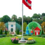 21+ Creative Flag Pole Landscaping Ideas for a Stunning Outdoor Space 8