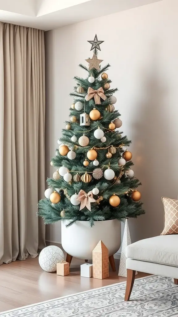 27+ Stunning Beige Christmas Tree Ideas for a Cozy Holiday Decor 16 27+ Stunning Beige Christmas Tree Ideas for a Cozy Holiday Decor 16