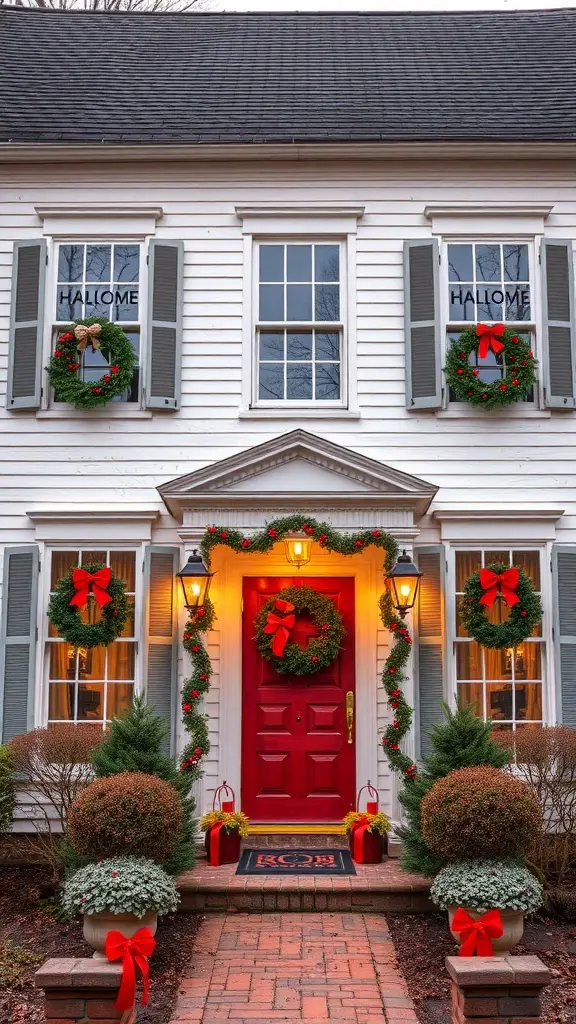 27+ Stunning Christmas Mansion Exteriors You'll Love 1
