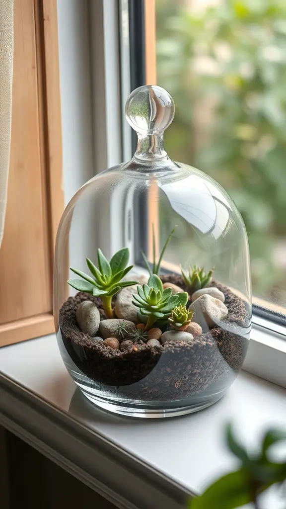 23+ Thoughtful Homemade Gift Ideas for Your Boyfriend 14 A glass terrarium with succulents and decorative stones