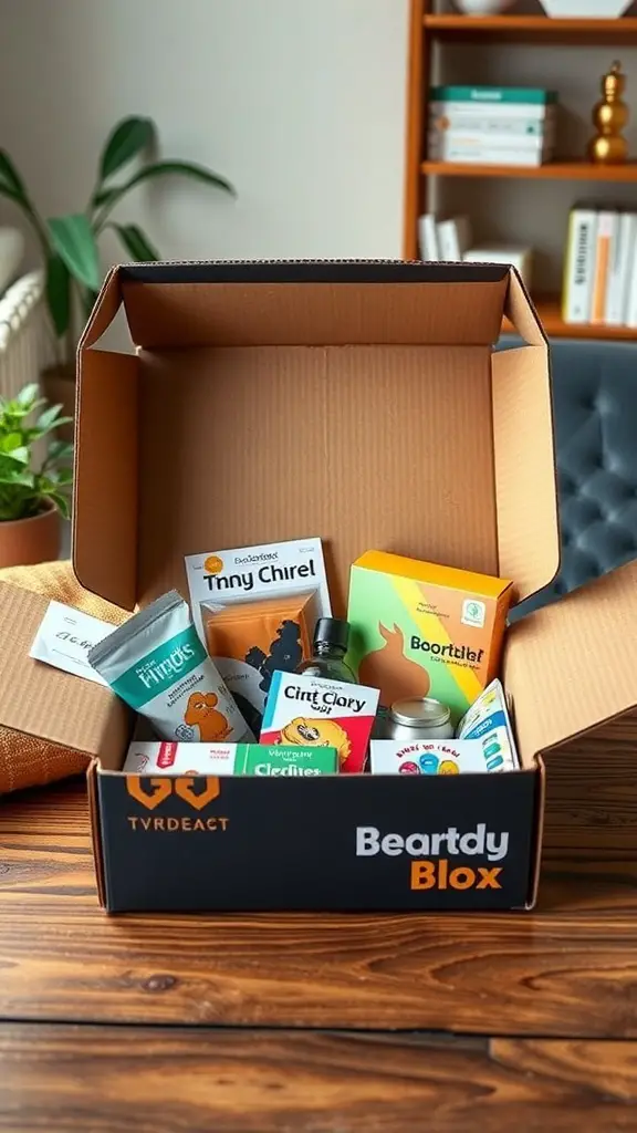 31 Thoughtful Birthday Gifts for Your Boyfriend: Unique Ideas He'll Love 13 An open subscription box filled with various hobby-related items.