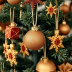 27+ Stunning Brown and Gold Christmas Tree Ideas for a Festive Touch 6