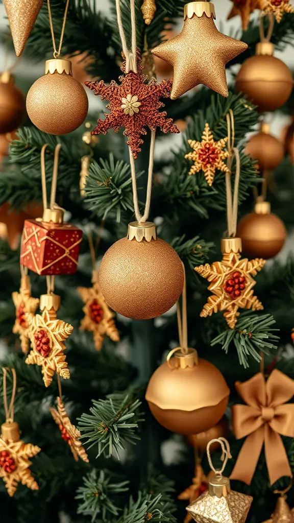 27+ Stunning Brown and Gold Christmas Tree Ideas for a Festive Touch 1