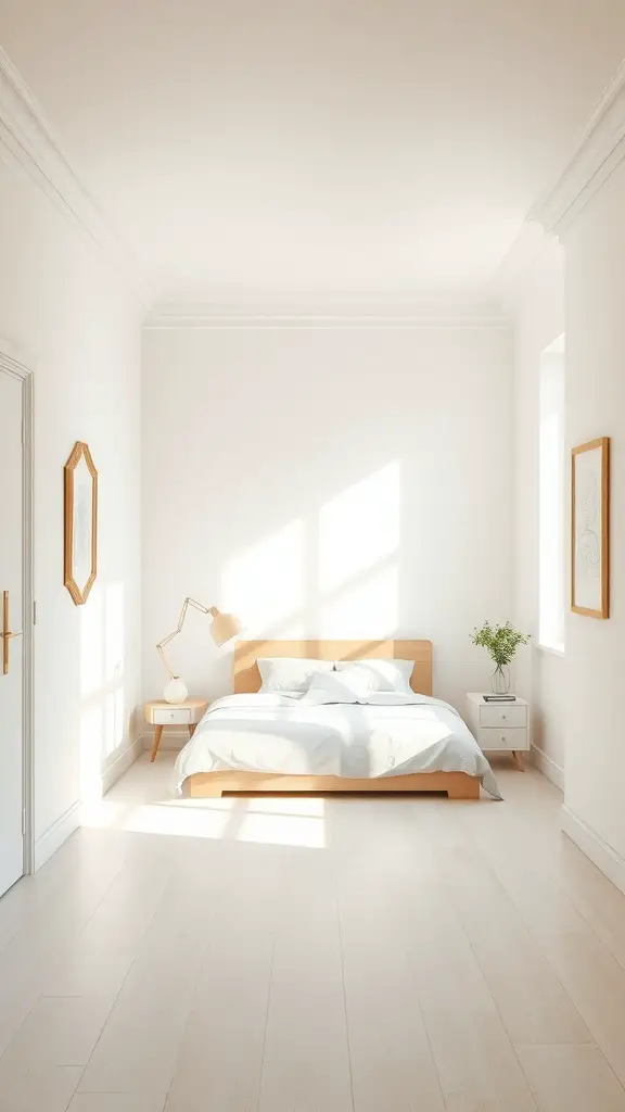27+ Creative Small Rectangular Bedroom Ideas to Maximize Space 2 A small rectangular bedroom with light colors and natural light.