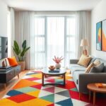 27+ Contemporary Rugs to Elevate Your Living Room Style 7