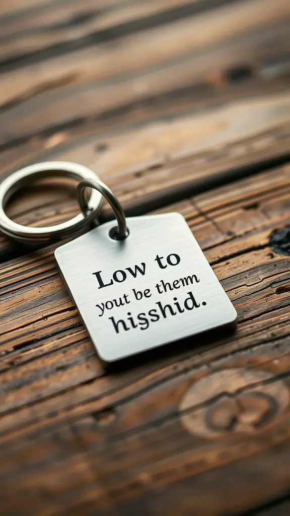 31 Thoughtful Birthday Gifts for Your Boyfriend: Unique Ideas He'll Love 15 A custom engraved keychain with a personal message.