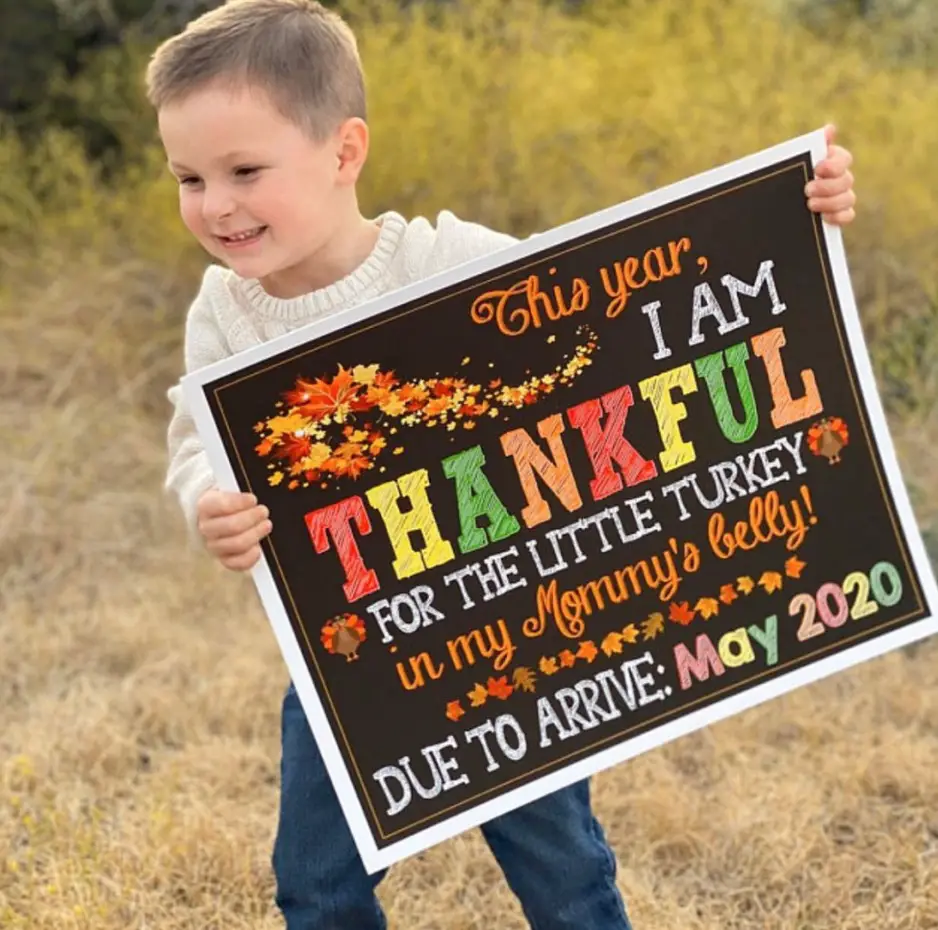 27+ Creative Thanksgiving Baby Announcement Ideas You’ll Love 5