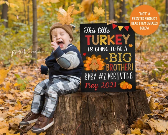 27+ Creative Thanksgiving Baby Announcement Ideas You’ll Love 8