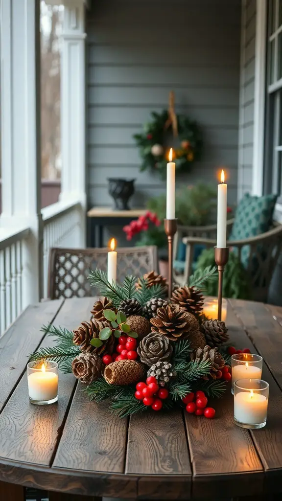 27+ Festive Back Porch Christmas Decor Ideas 7