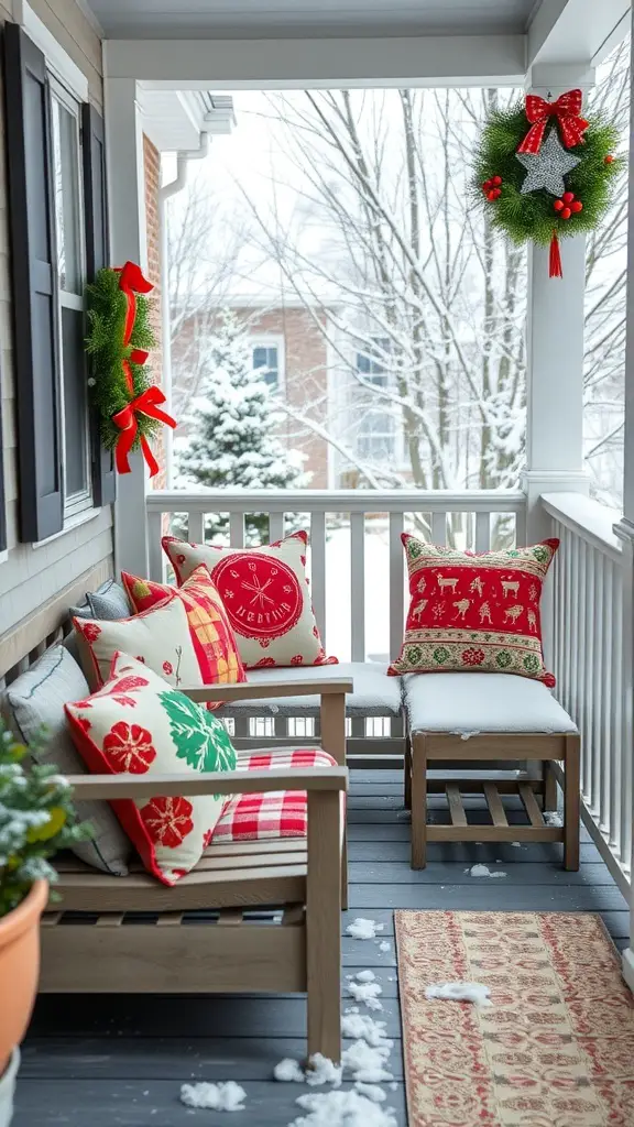 27+ Festive Back Porch Christmas Decor Ideas 8