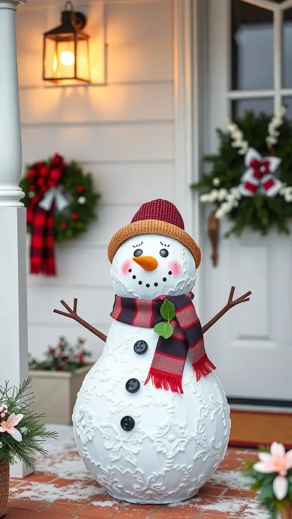 29+ January Front Porch Decor Ideas to Welcome Winter 4