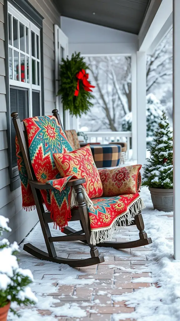 29+ January Front Porch Decor Ideas to Welcome Winter 7