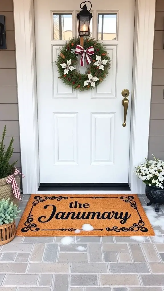 29+ January Front Porch Decor Ideas to Welcome Winter 9