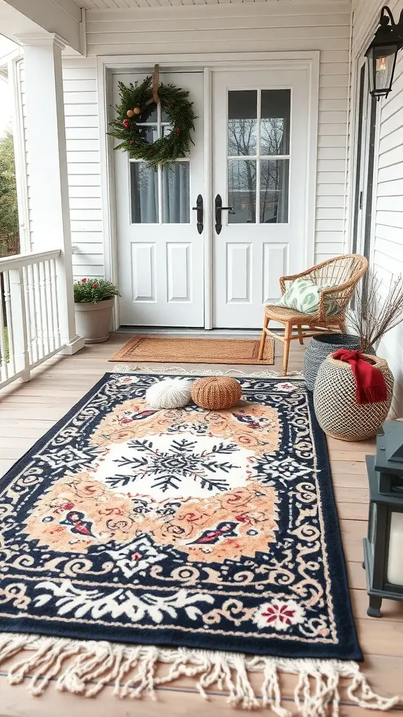 29+ January Front Porch Decor Ideas to Welcome Winter 14