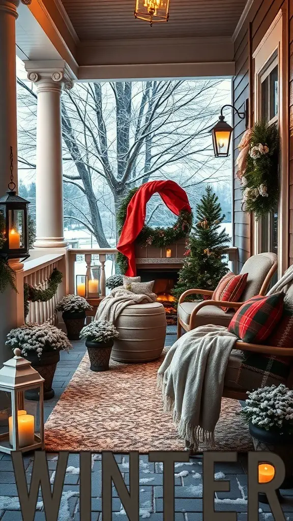 27+ Cozy Winter Porch Decor Ideas to Transform Your Entryway 6 27+ Cozy Winter Porch Decor Ideas to Transform Your Entryway 6