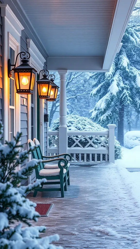 27+ Cozy Winter Porch Decor Ideas to Transform Your Entryway 8 27+ Cozy Winter Porch Decor Ideas to Transform Your Entryway 8