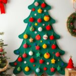 29+ Creative Wall Christmas Tree Ideas for a Festive Holiday Display 8