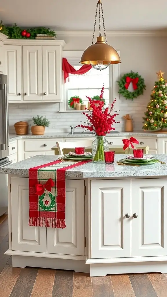 25+ Creative Kitchen Island Christmas Decor Ideas to Transform Your Space 1