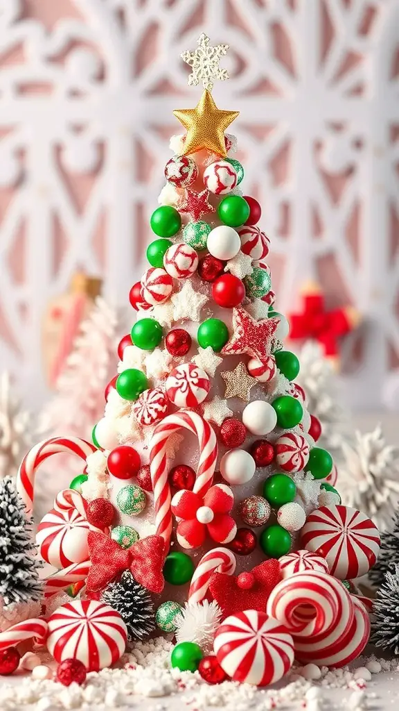 29+ Creative Candy Cane Christmas Tree Ideas for a Festive Holiday Décor 1