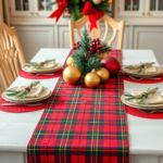 29+ Stunning Christmas Table Runner Ideas for a Festive Holiday Table 38 29+ Stunning Christmas Table Runner Ideas for a Festive Holiday Table 8