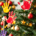 29+ Creative Handprint Christmas Crafts for Kids 8
