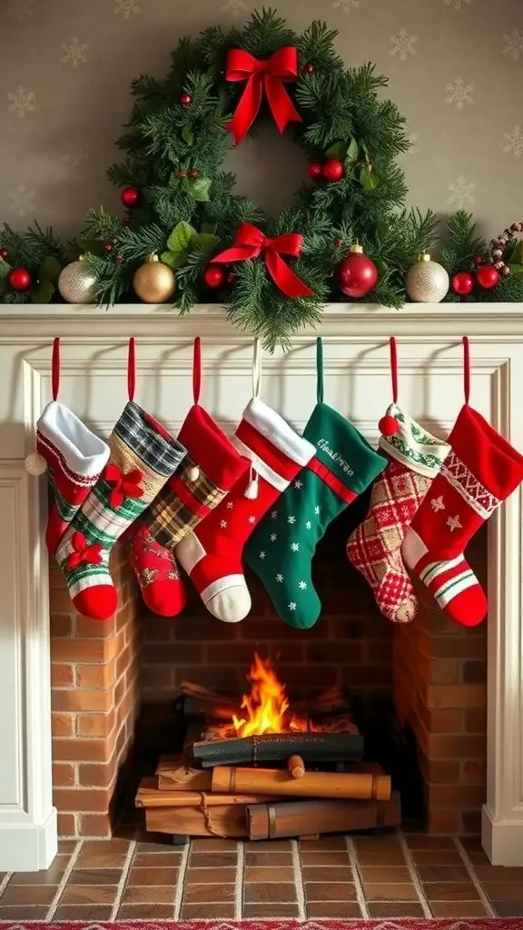 29+ Creative Fireplace Mantle Christmas Ideas to Spruce Up Your Holiday Decor 1