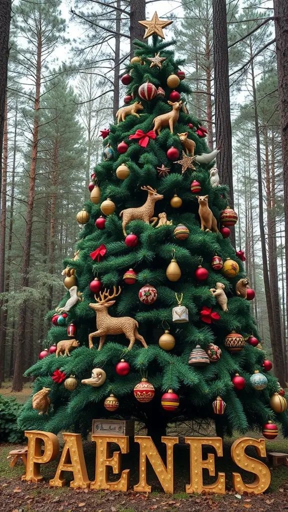 29+ Stunning Forest Christmas Tree Ideas for a Cozy Holiday Aesthetic 1