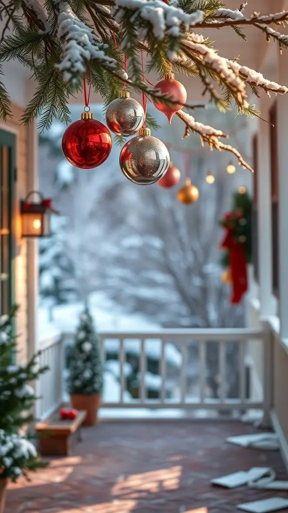 27+ Festive Back Porch Christmas Decor Ideas 9
