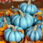 25+ Stunning Blue Thanksgiving Table Decor Ideas 7