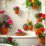 27+ Creative Plant Display Ideas to Transform Your Bathroom 7