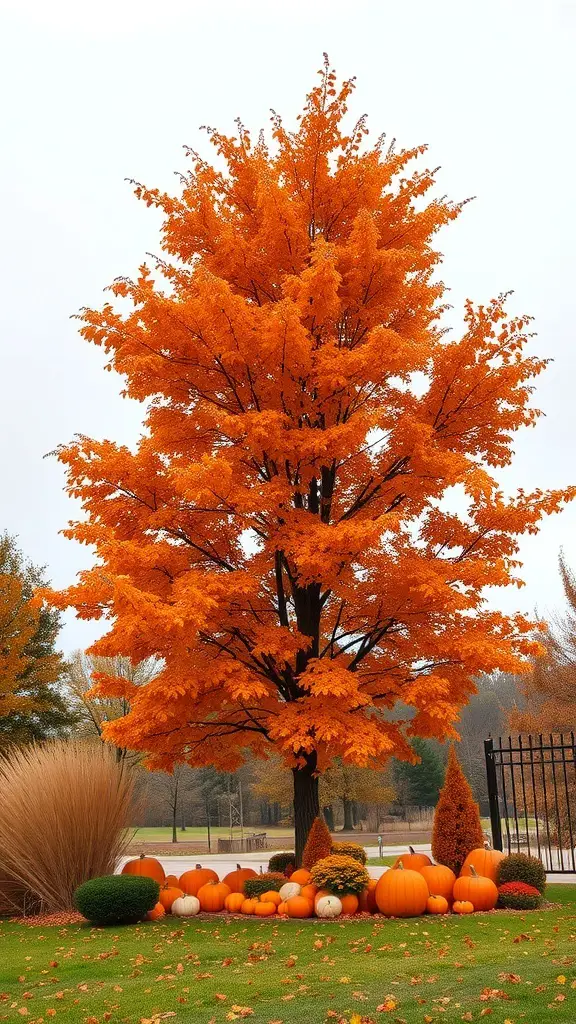 29+ Stunning Thanksgiving-Inspired Christmas Tree Ideas 1