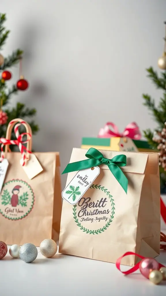 29+ Creative Dollar Tree DIY Crafts You Need to Try 11 Personalized gift bags with festive designs and tags