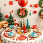 27+ Stunning Christmas Table Settings for Round Tables 8