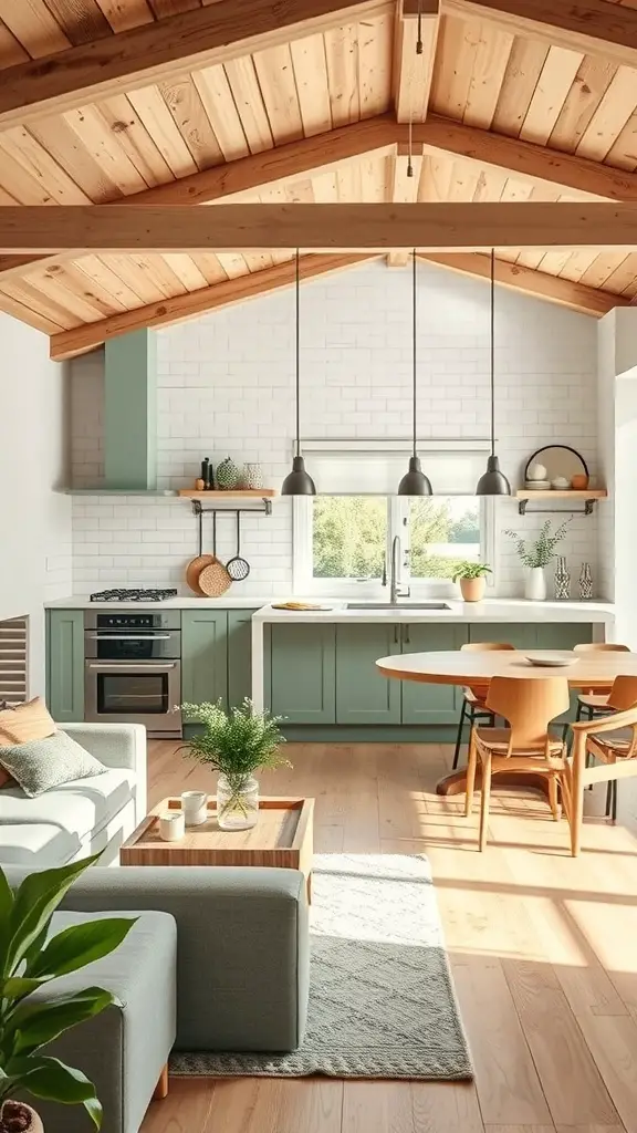 29+ Inspiring Sage Green and Wood Kitchen Ideas 1