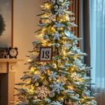 29+ Festive Frosted Christmas Tree Ideas to Spark Holiday Cheer 4
