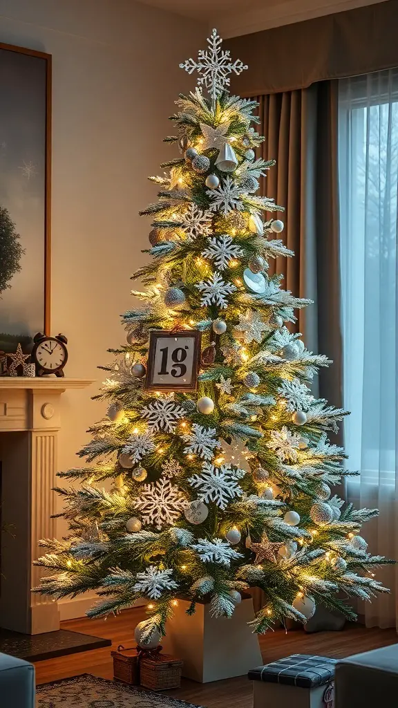 29+ Festive Frosted Christmas Tree Ideas to Spark Holiday Cheer 1