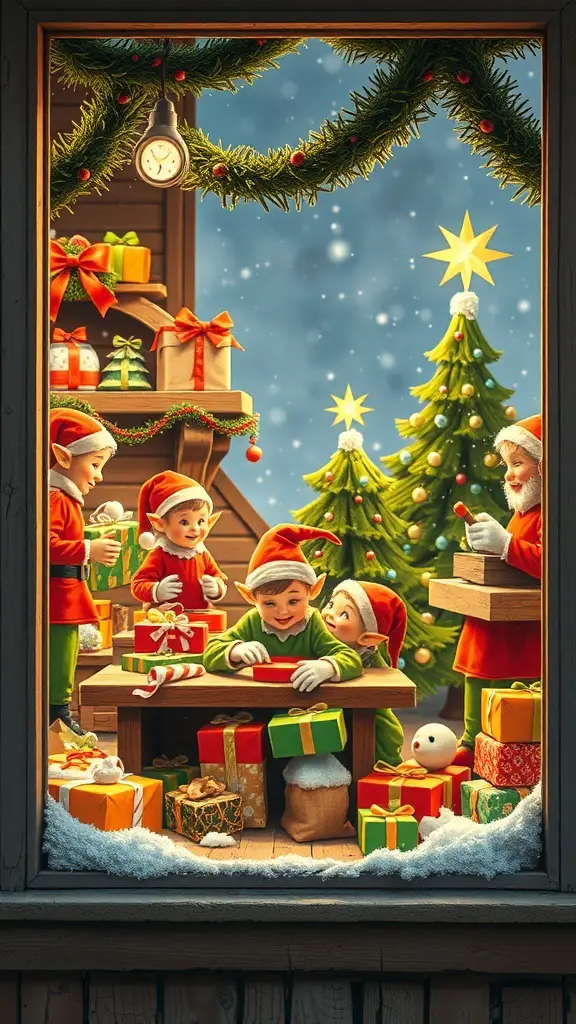 23+ Creative Christmas Window Painting Ideas 1