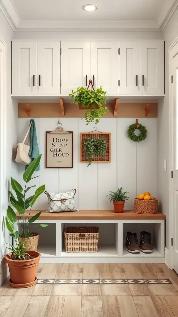 25+ Stunning Mudroom Cabinets with Benches for Every Home 1