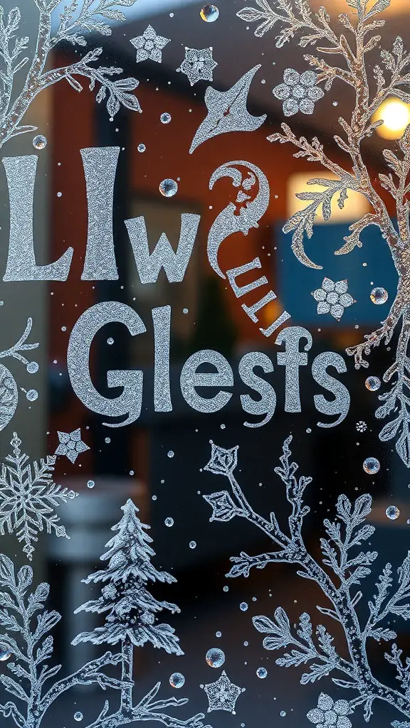 29+ Creative Winter Window Decoration Ideas for a Cozy Home 16 Decorative ice crystal window stickers featuring snowflakes and winter designs