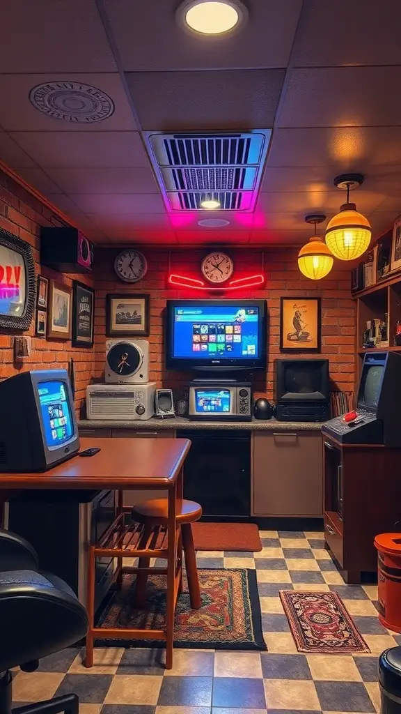 29+ Stunning Basement Bar Ideas with TVs for Ultimate Entertainment 1