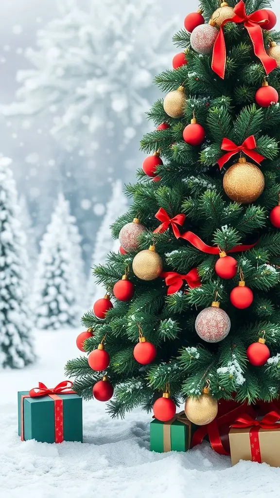 27+ Creative Snowy Christmas Tree Ideas to Inspire Your Holiday Decor 1