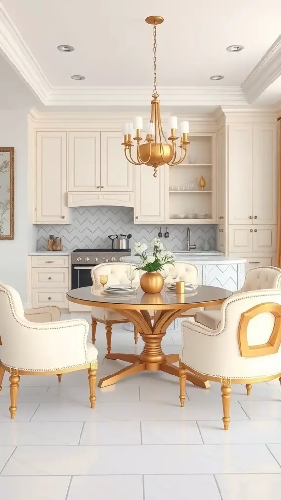 25+ Stunning Cream and Gold Kitchen Decor Ideas 1