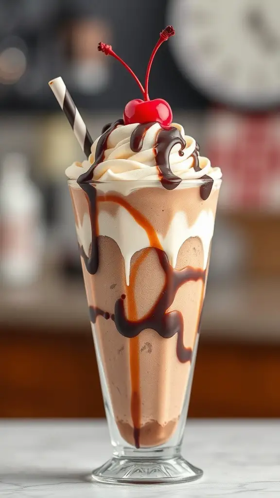 25+ Irresistible Chocolate Desserts You Must Try 10 A delicious chocolate ice cream sundae topped with whipped cream, chocolate sauce, and a cherry.