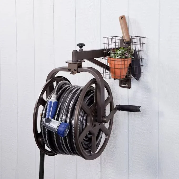 15 Stylish and Functional Garden Hose Hangers You Need in Your Yard 11