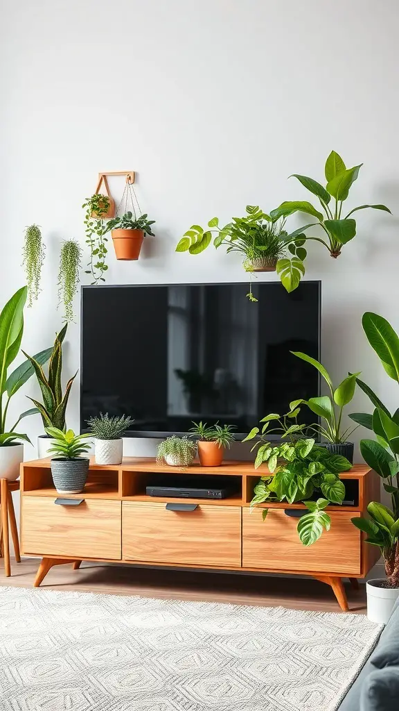 29+ Stylish Ways to Decorate Your TV Stand for a Cozy Living Room 1