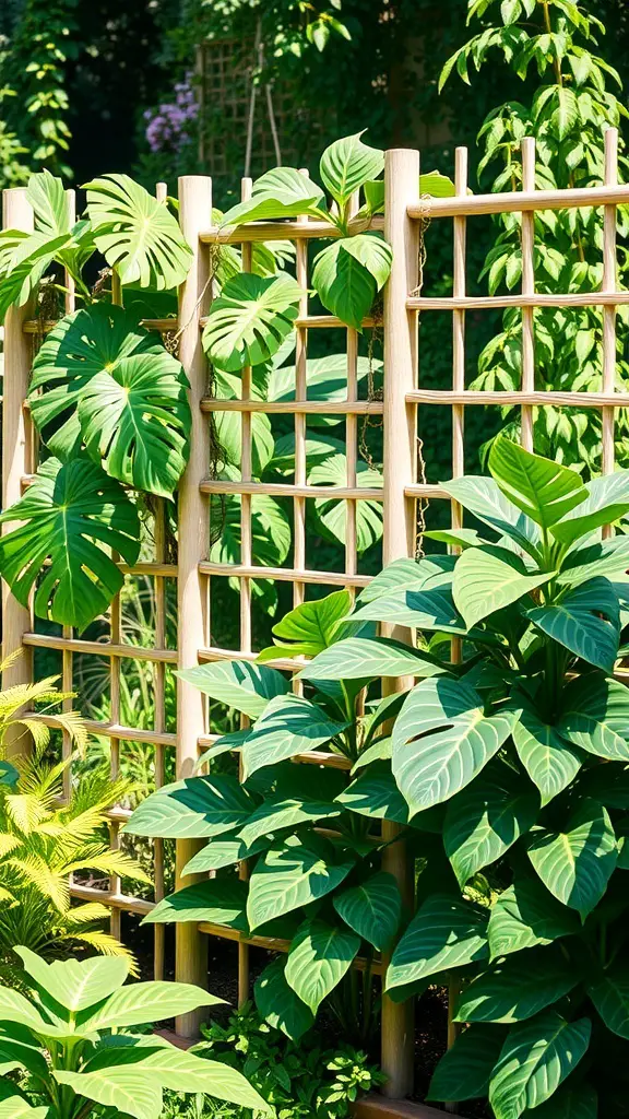 29+ Stunning Monstera Trellis Ideas 1