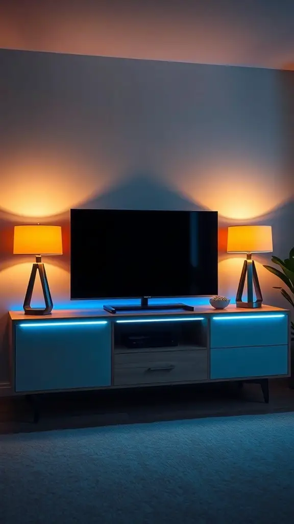25+ Creative TV Console Decorating Ideas 1